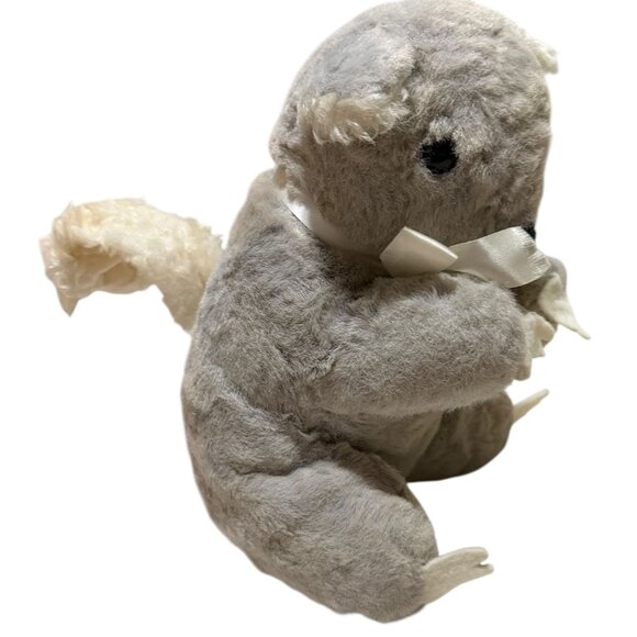 Vtg Knickerbocker Animals Of Distinction Gray Squirrel Plush Toy Posable Tail - Picture 14 of 15